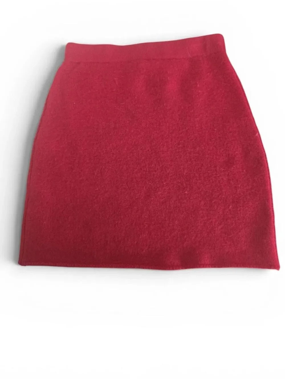 Zara Red Merino Wool Skirt Suit Set – NWT – Size Small – Double-Breasted Jacket